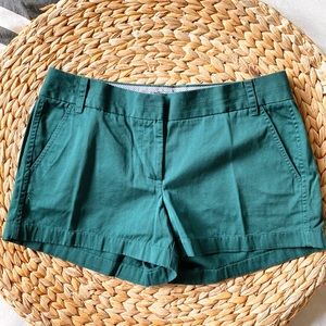 NWT Green Sz 10 JCrew 3” Mid-Rise Chino Shorts